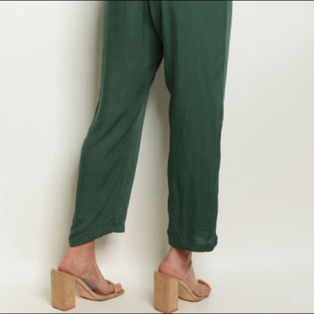 LAST ONE✨Military Army Green Drawstring Jumpsuit - Picture 6 of 7